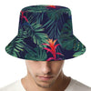 Hawaiian Palm Leaves Pattern Print Bucket Hat