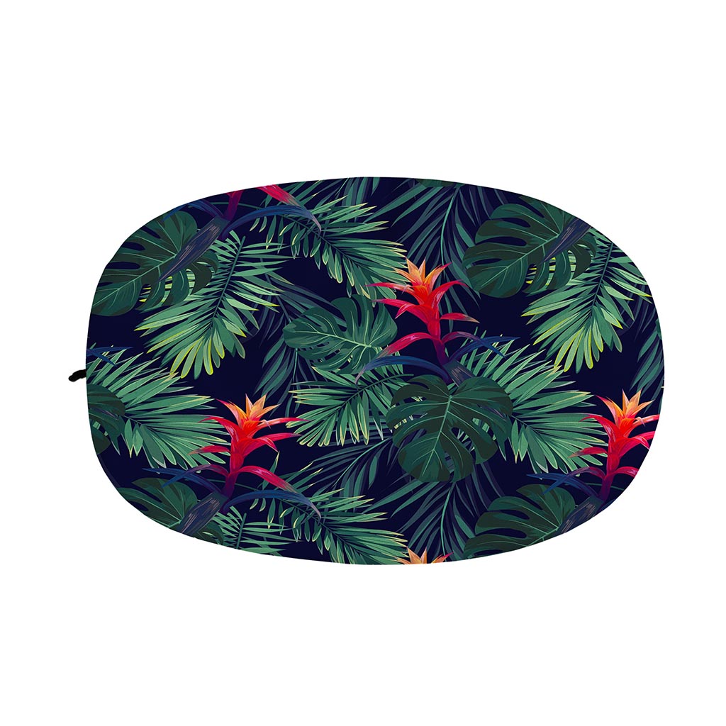 Hawaiian Palm Leaves Pattern Print Car Side Mirror Covers