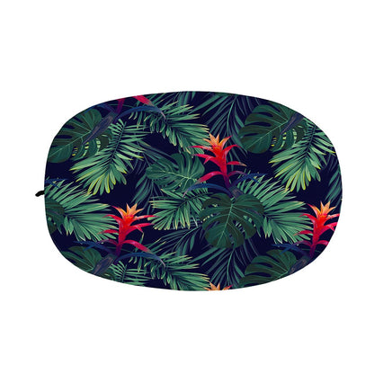 Hawaiian Palm Leaves Pattern Print Car Side Mirror Covers