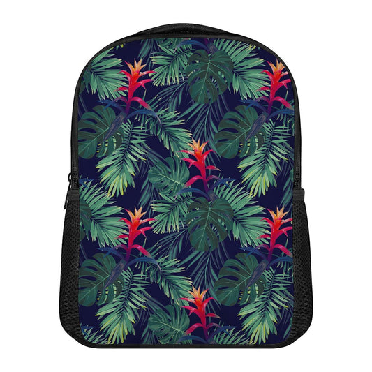 Hawaiian Palm Leaves Pattern Print Casual Backpack