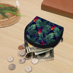 Hawaiian Palm Leaves Pattern Print Coin Purse