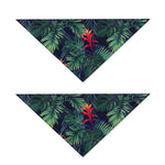 Hawaiian Palm Leaves Pattern Print Dog Bandana