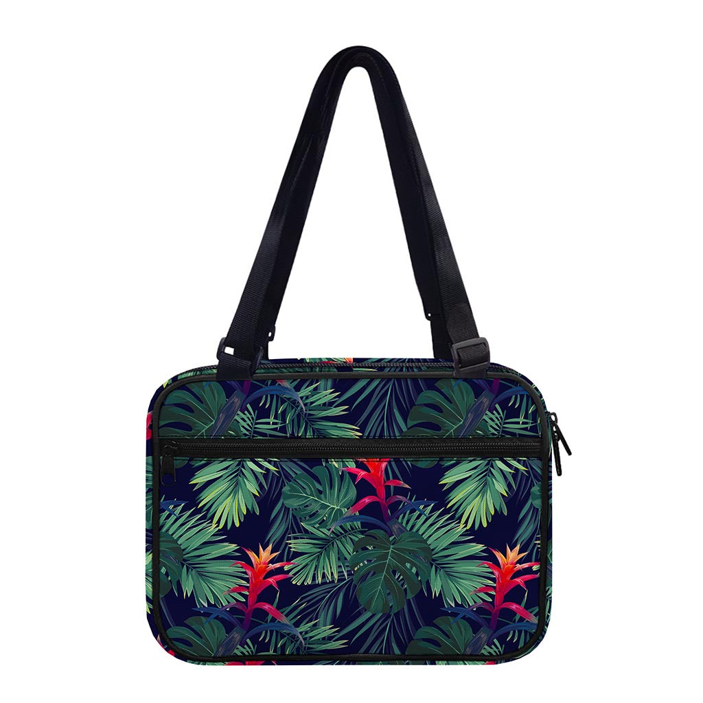 Hawaiian Palm Leaves Pattern Print Double Strap Bible Bag