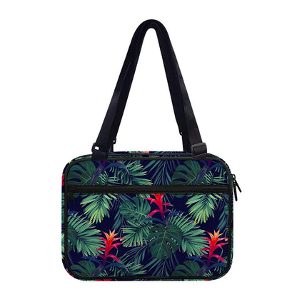 Hawaiian Palm Leaves Pattern Print Double Strap Bible Bag