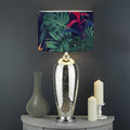Hawaiian Palm Leaves Pattern Print Drum Lamp Shade