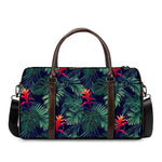 Hawaiian Palm Leaves Pattern Print Duffle Bag
