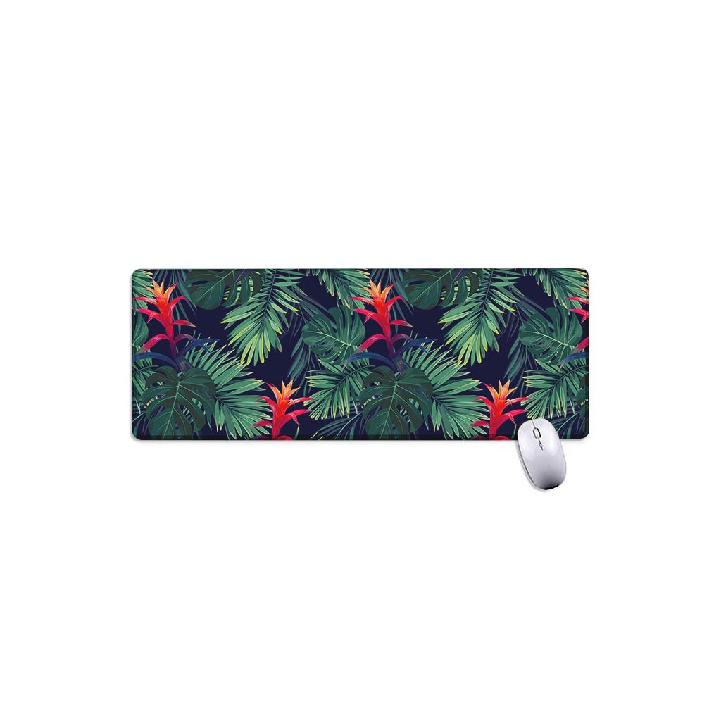 Hawaiian Palm Leaves Pattern Print Extended Mouse Pad