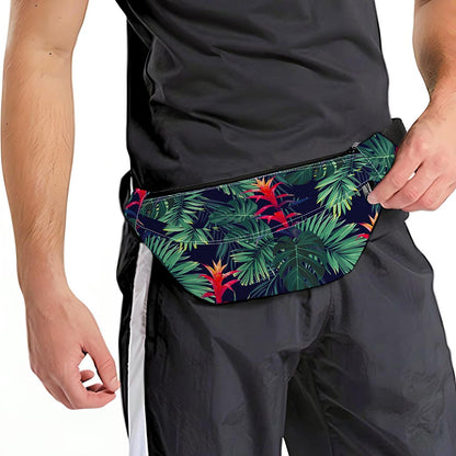 Hawaiian Palm Leaves Pattern Print Fanny Pack