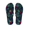 Hawaiian Palm Leaves Pattern Print Flip Flops