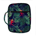 Hawaiian Palm Leaves Pattern Print Front Pocket Bible Bag