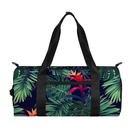 Hawaiian Palm Leaves Pattern Print Gym Bag