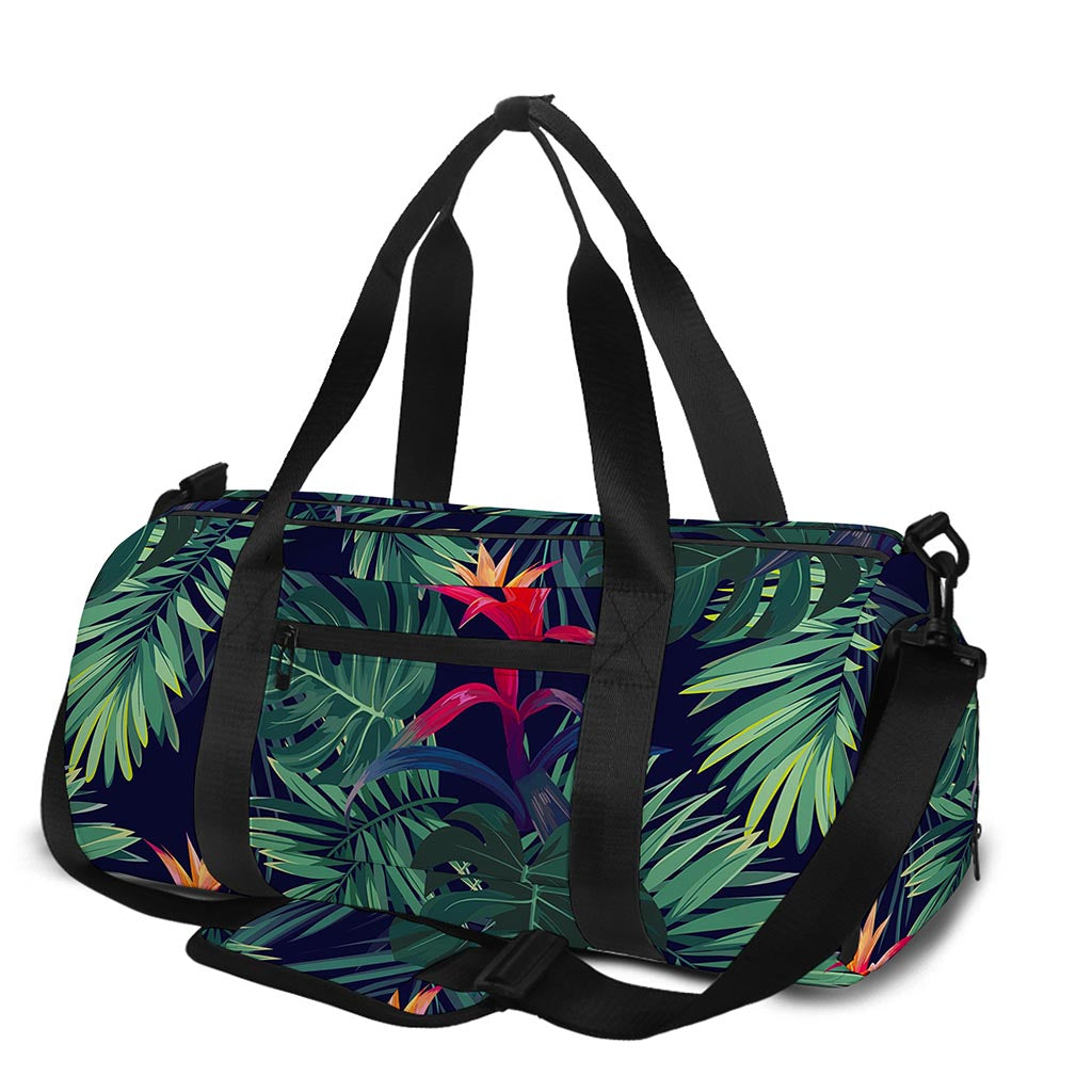 Hawaiian Palm Leaves Pattern Print Gym Bag