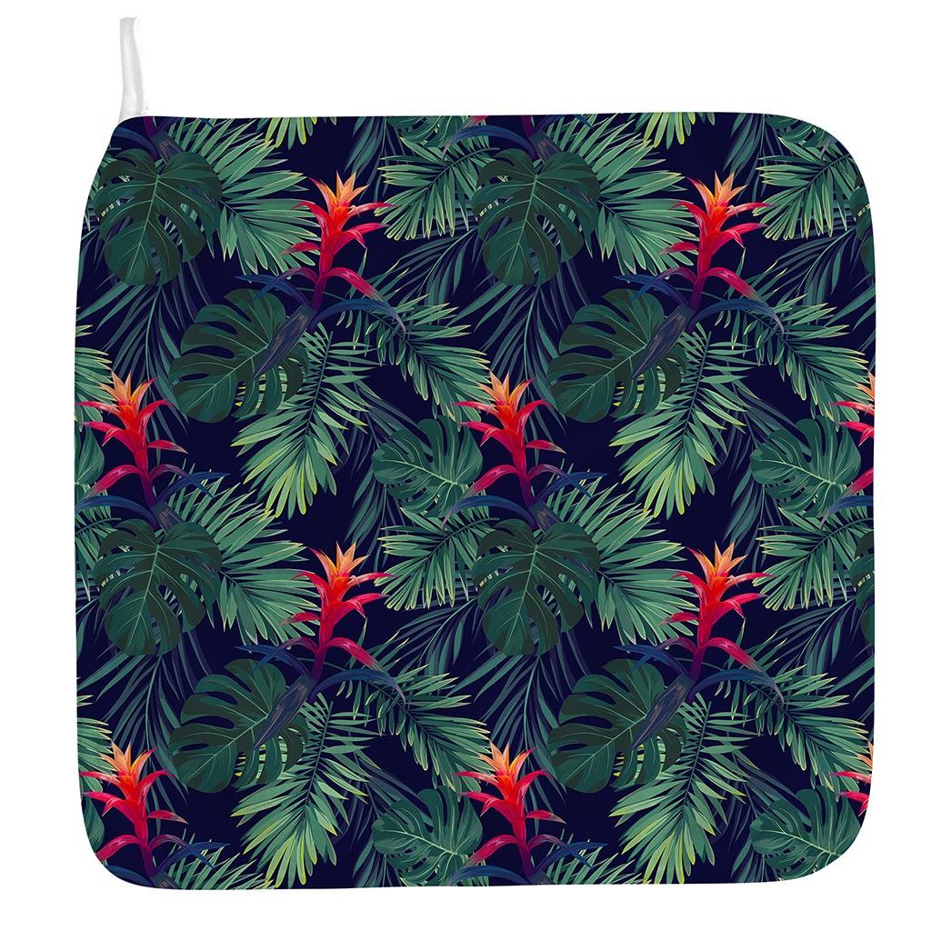 Hawaiian Palm Leaves Pattern Print Hand Towel