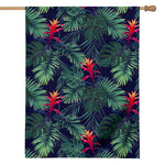 Hawaiian Palm Leaves Pattern Print House Flag