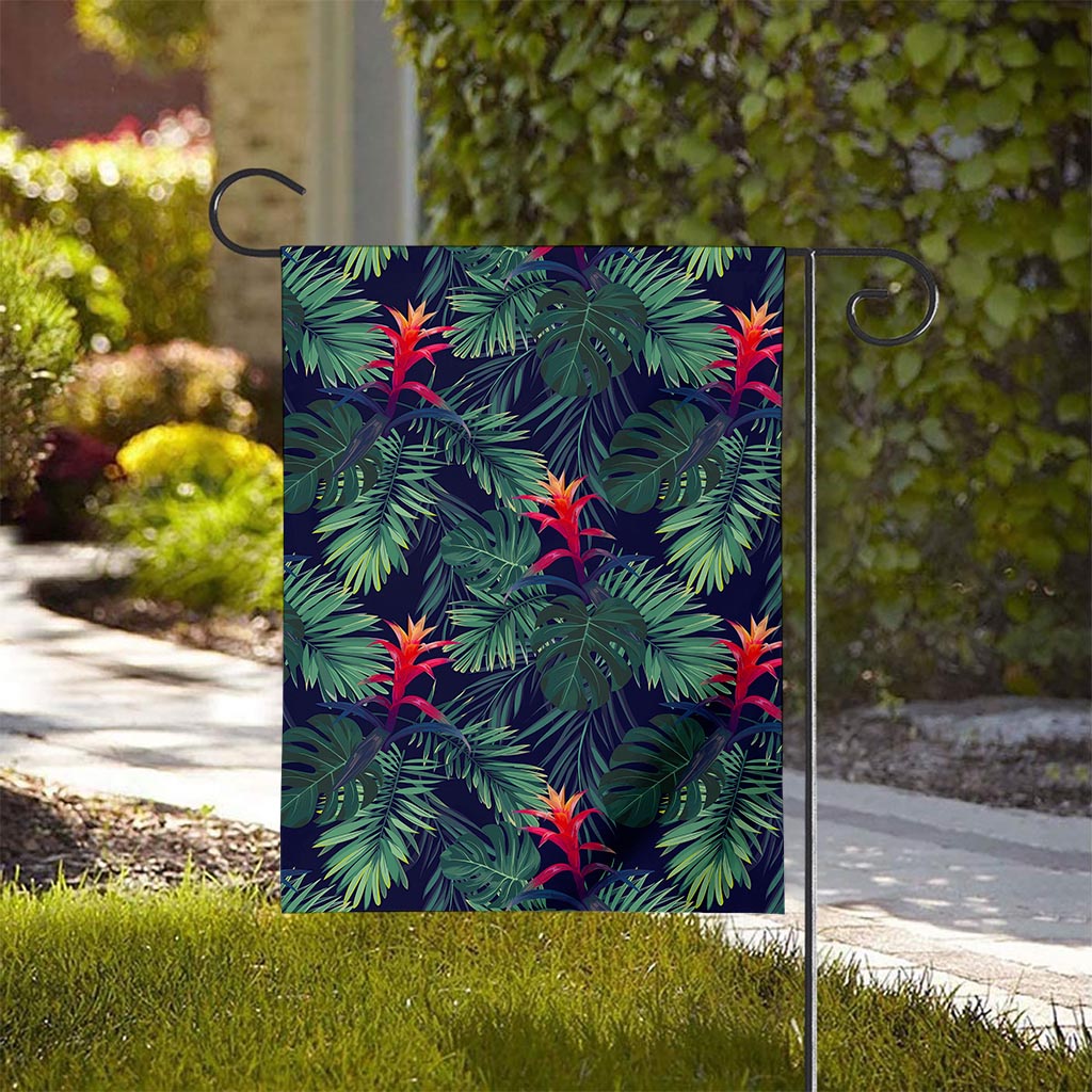 Hawaiian Palm Leaves Pattern Print House Flag