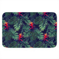 Hawaiian Palm Leaves Pattern Print Indoor Door Mat