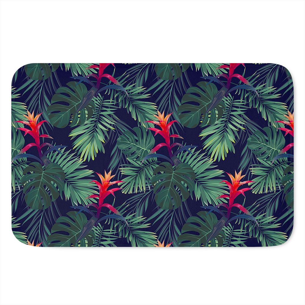 Hawaiian Palm Leaves Pattern Print Indoor Door Mat