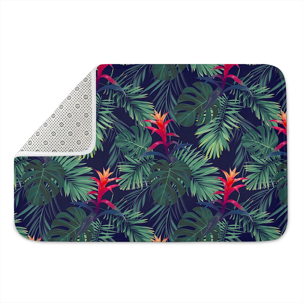 Hawaiian Palm Leaves Pattern Print Indoor Door Mat