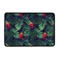 Hawaiian Palm Leaves Pattern Print Kitchen Mat