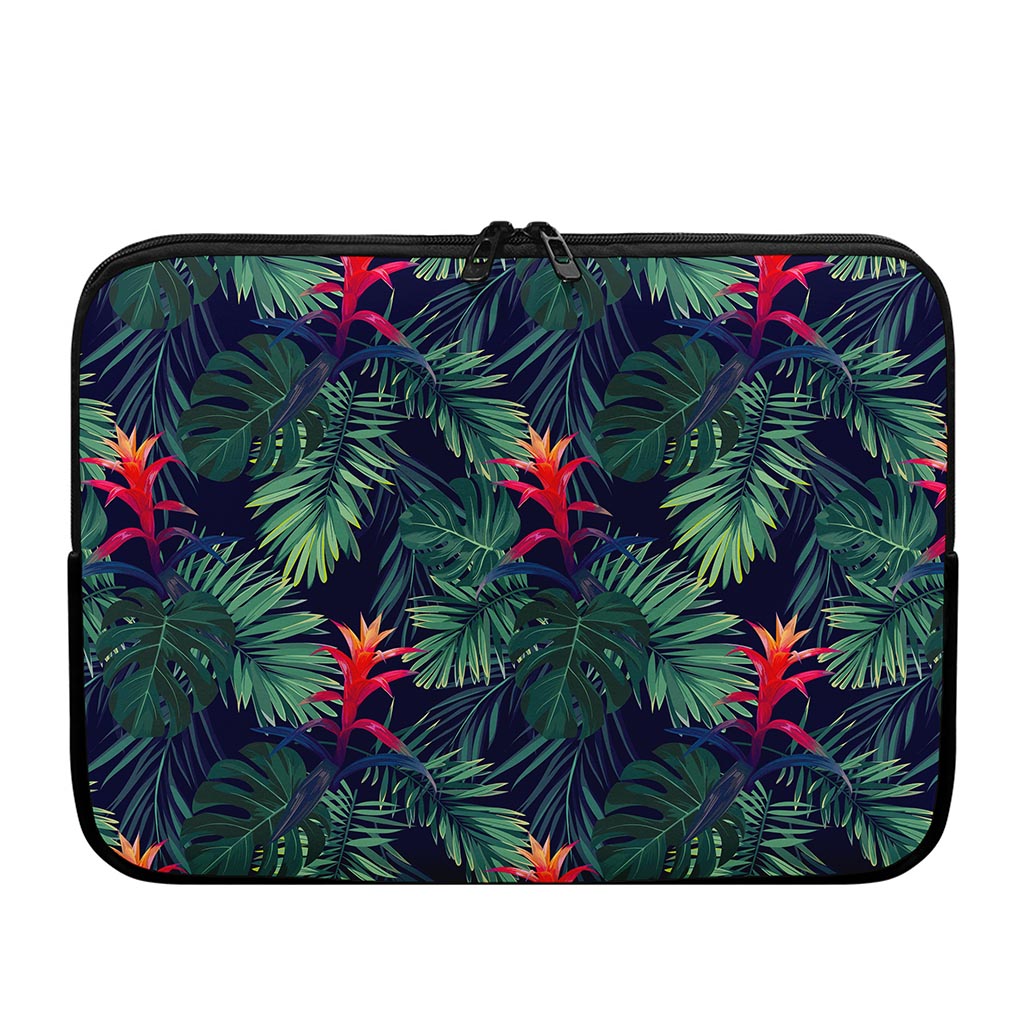 Hawaiian Palm Leaves Pattern Print Laptop Sleeve