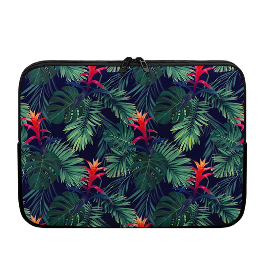 Hawaiian Palm Leaves Pattern Print Laptop Sleeve