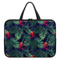 Hawaiian Palm Leaves Pattern Print Laptop Sleeve With Handle