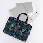 Hawaiian Palm Leaves Pattern Print Laptop Sleeve With Handle