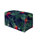 Hawaiian Palm Leaves Pattern Print Leather Tissue Box Cover
