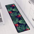 Hawaiian Palm Leaves Pattern Print Long Kitchen Mat