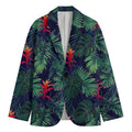 Hawaiian Palm Leaves Pattern Print Men's Blazer
