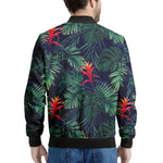 Hawaiian Palm Leaves Pattern Print Men's Bomber Jacket