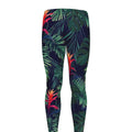 Hawaiian Palm Leaves Pattern Print Men's Leggings