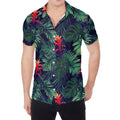 Hawaiian Palm Leaves Pattern Print Men's Shirt