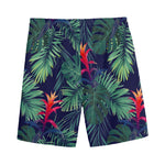Hawaiian Palm Leaves Pattern Print Men's Sports Shorts