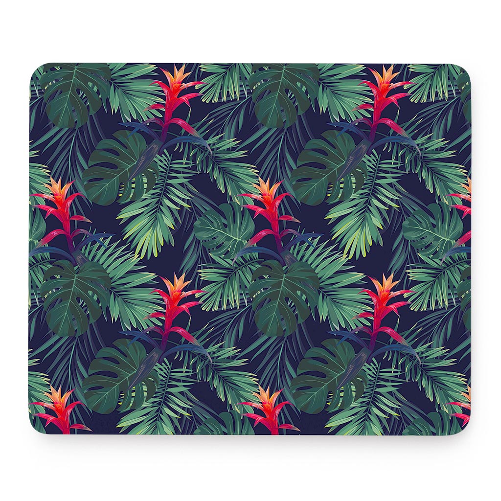 Hawaiian Palm Leaves Pattern Print Mouse Pad