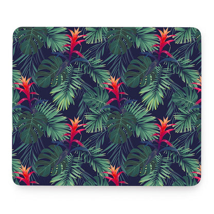 Hawaiian Palm Leaves Pattern Print Mouse Pad