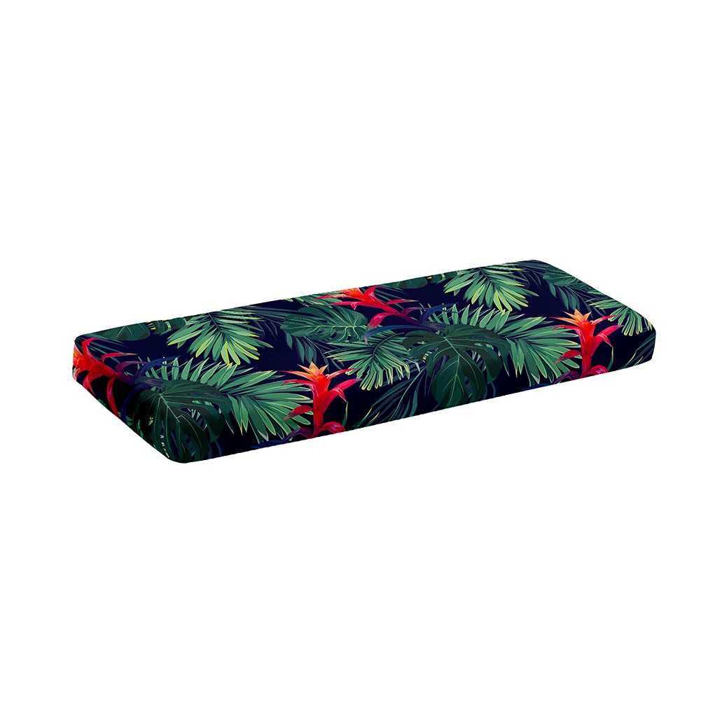 Hawaiian Palm Leaves Pattern Print Piano Keyboard Cover