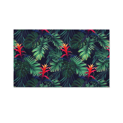 Hawaiian Palm Leaves Pattern Print Polyester Flag