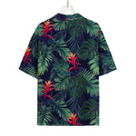 Hawaiian Palm Leaves Pattern Print Rayon Hawaiian Shirt