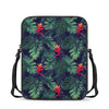 Hawaiian Palm Leaves Pattern Print Rectangular Crossbody Bag