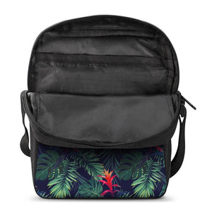 Hawaiian Palm Leaves Pattern Print Rectangular Crossbody Bag