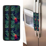 Hawaiian Palm Leaves Pattern Print Refrigerator Handle Covers