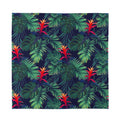 Hawaiian Palm Leaves Pattern Print Silk Bandana