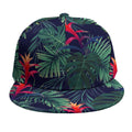 Hawaiian Palm Leaves Pattern Print Snapback Cap