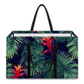 Hawaiian Palm Leaves Pattern Print Utility Tote Bag