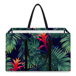 Hawaiian Palm Leaves Pattern Print Utility Tote Bag