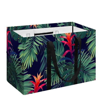 Hawaiian Palm Leaves Pattern Print Utility Tote Bag