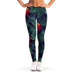 Hawaiian Palm Leaves Pattern Print Women's Leggings