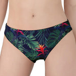 Hawaiian Palm Leaves Pattern Print Women's Panties