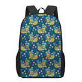 Hawaiian Tiki Pattern Print 17 Inch Backpack